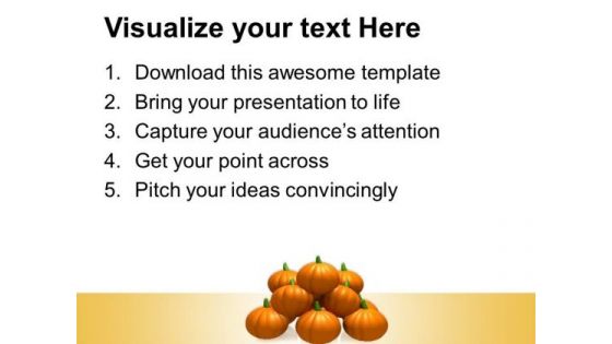 Halloween Pumpkins Nature PowerPoint Templates And PowerPoint Themes 0912