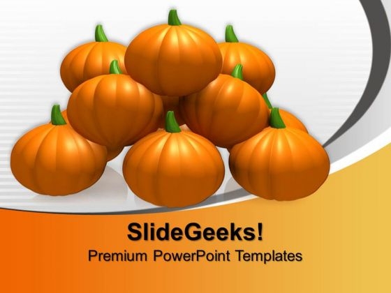 Halloween Pumpkins Nature PowerPoint Templates And PowerPoint Themes 0912