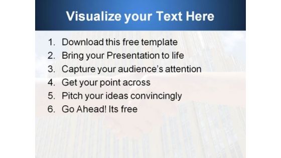 Business Handshake PowerPoint Template