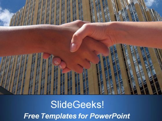 Business Handshake PowerPoint Template