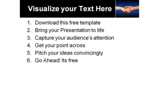 Handshake People PowerPoint Template