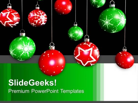 Hanging Filigree Christmas Eve Decoration PowerPoint Templates Ppt Backgrounds For Slides 1112