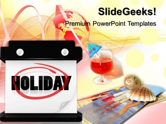 Hanging Wall Calendar Holidays PowerPoint Templates And PowerPoint Themes 0712