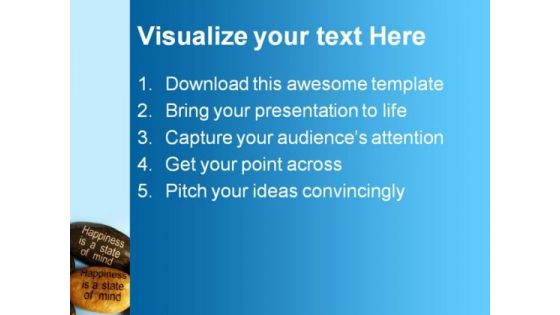 Happiness Affirmation Metaphor PowerPoint Themes And PowerPoint Slides 0711