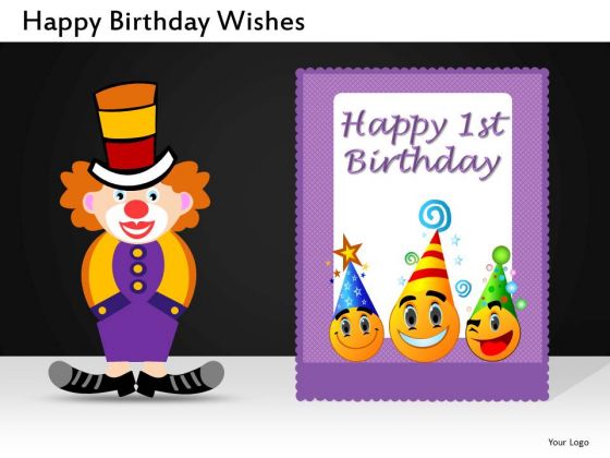 Happy 1st Birthday PowerPoint Templates And Editable Ppt Slides