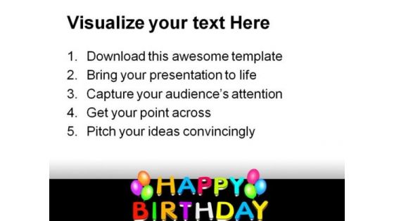 Happy Birthday Balloons Events PowerPoint Templates And PowerPoint Backgrounds 0511