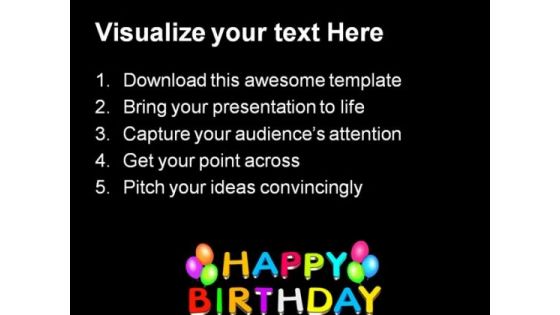 Happy Birthday Balloons Events PowerPoint Templates And PowerPoint Backgrounds 0511