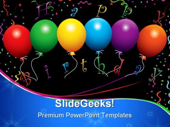 Happy Birthday Balloons Events PowerPoint Templates And PowerPoint Backgrounds 1211