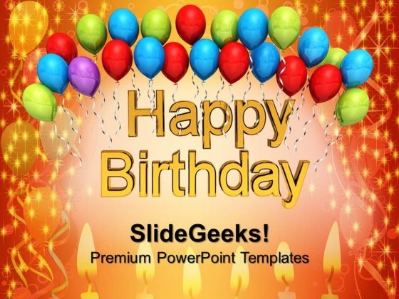 Happy Birthday Balloons Festival PowerPoint Templates And PowerPoint Themes 1012