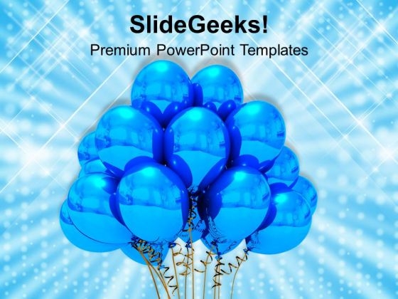 Happy Birthday Balloons Holidays PowerPoint Templates Ppt Backgrounds For Slides 1212