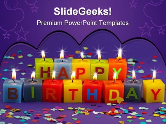 Happy Birthday Candles01 Events PowerPoint Templates And PowerPoint Backgrounds 0311