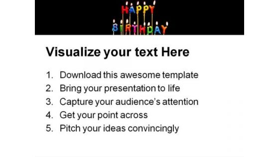 Happy Birthday Candles Events PowerPoint Templates And PowerPoint Backgrounds 0311