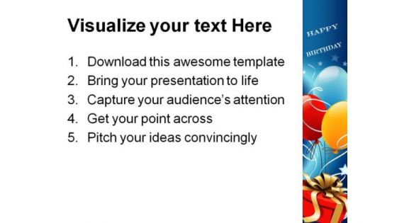 Happy Birthday Events PowerPoint Templates And PowerPoint Backgrounds 0511