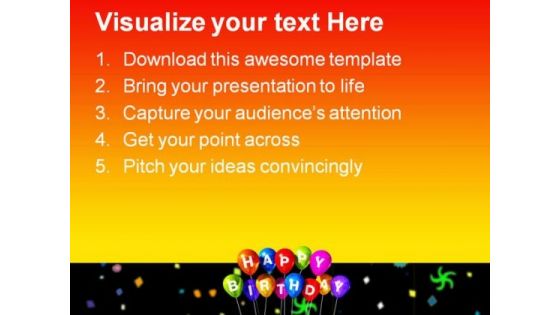 Happy Birthday Festival PowerPoint Templates And PowerPoint Backgrounds 0211