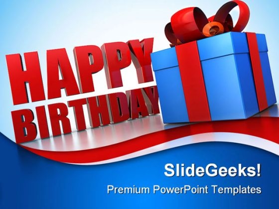 Happy Birthday Gifts Events PowerPoint Templates And PowerPoint Backgrounds 0311