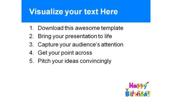 Happy Birthday People PowerPoint Template 0610