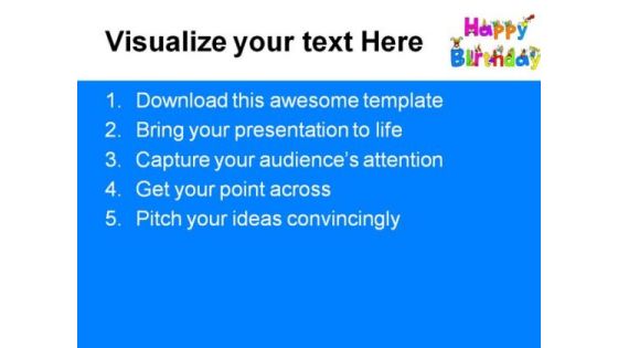 Happy Birthday People PowerPoint Template 0610