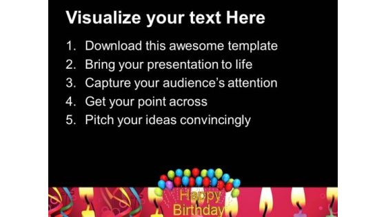 Happy Birthday With Balloons Party PowerPoint Templates Ppt Background For Slides 1112