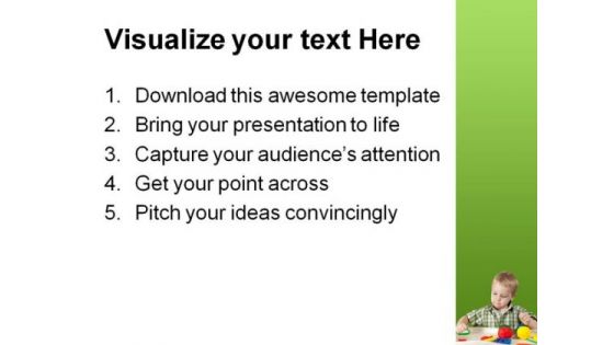 Happy Child Games PowerPoint Template 1110