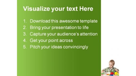 Happy Child Games PowerPoint Template 1110