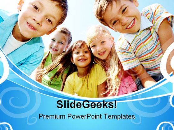 Happy Children Nature PowerPoint Templates And PowerPoint Backgrounds 0511