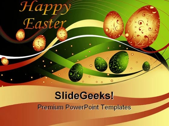 Happy Easter Festival PowerPoint Themes And PowerPoint Slides 0211