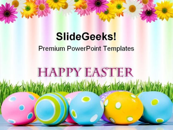 Happy Easter Festival PowerPoint Themes And PowerPoint Slides 0711