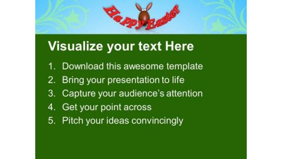Happy Easter Religious Festival PowerPoint Templates Ppt Backgrounds For Slides 0313
