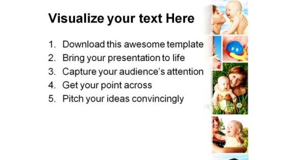 Happy Family Children PowerPoint Themes And PowerPoint Slides 0411