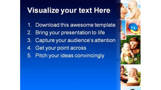 Happy Family Children PowerPoint Themes And PowerPoint Slides 0411