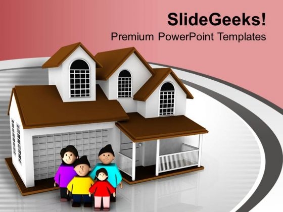 Happy Family Having Fun PowerPoint Templates Ppt Backgrounds For Slides 0713