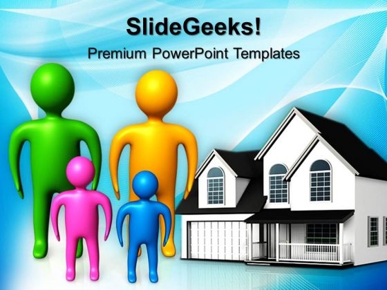 Happy Family Real Estate PowerPoint Templates And PowerPoint Themes 0712