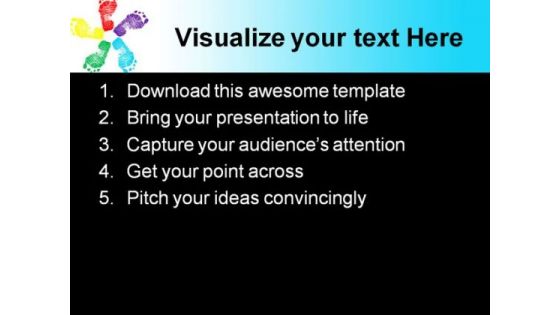 Happy Feet Symbol PowerPoint Themes And PowerPoint Slides 0711