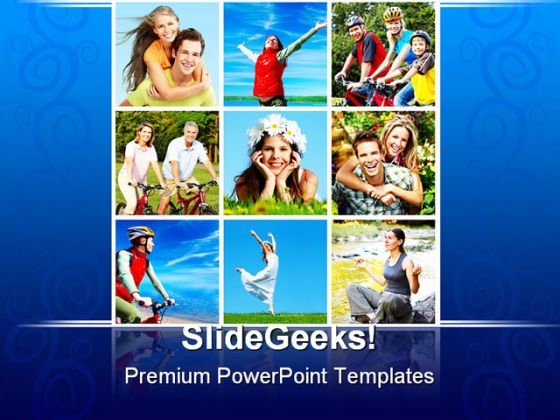Happy Friends Family PowerPoint Templates And PowerPoint Backgrounds 0211