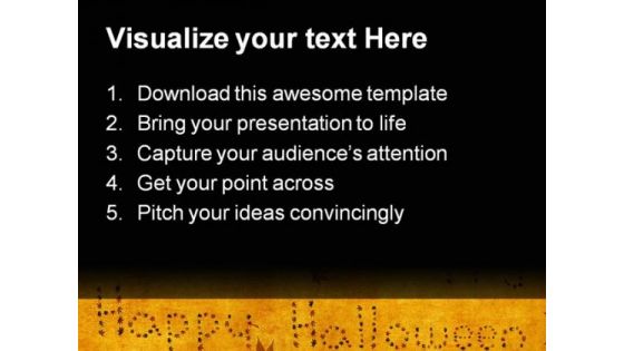 Happy Halloween Festival PowerPoint Themes And PowerPoint Slides 0511