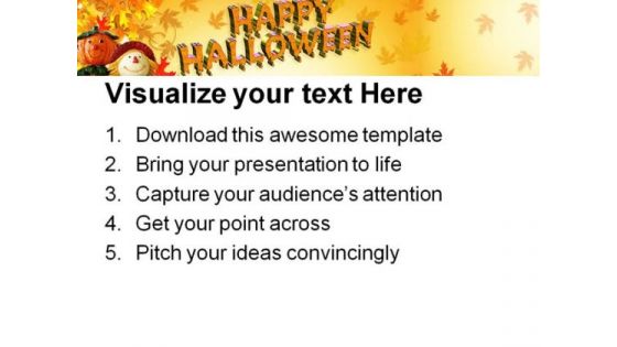 Happy Halloween Nature PowerPoint Template 1110