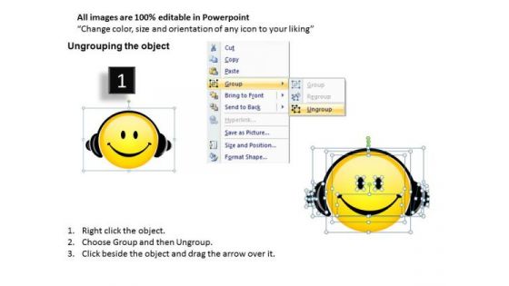 Happy Listening To Music PowerPoint Templates Editable Ppt Slides