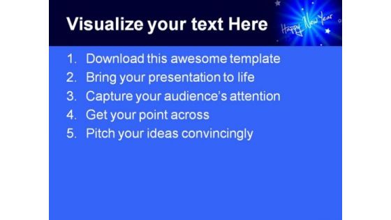 Happy New Year01 Festival PowerPoint Template 1010