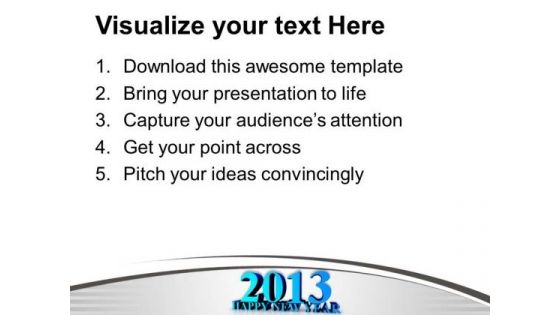 Happy New Year Celebration Holidays Concept PowerPoint Templates Ppt Backgrounds For Slides 0113