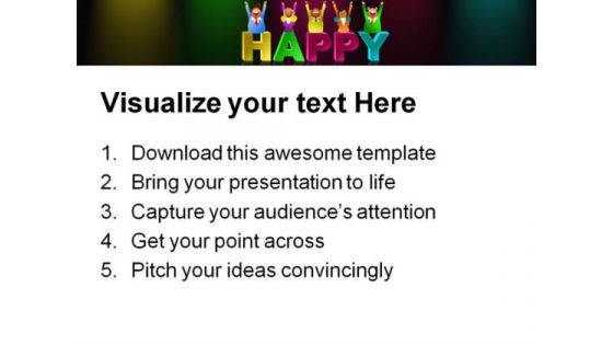 Happy People Business PowerPoint Templates And PowerPoint Backgrounds 0311