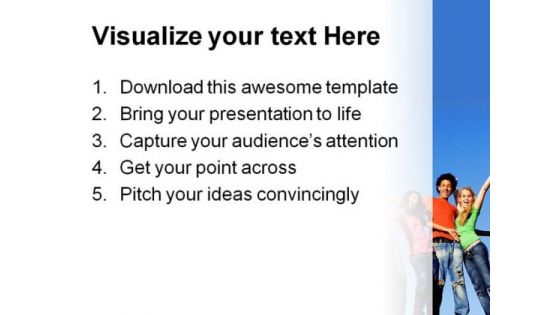 Happy People Entertainment PowerPoint Templates And PowerPoint Backgrounds 0311