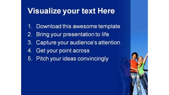 Happy People Entertainment PowerPoint Templates And PowerPoint Backgrounds 0311