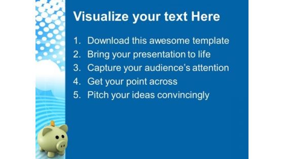 Happy Piggy Bank Savings PowerPoint Templates And PowerPoint Themes 1012
