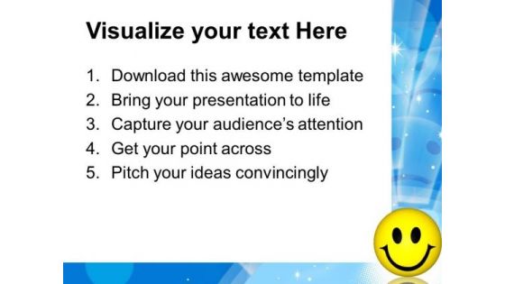 Happy Smiley Face Metaphor PowerPoint Templates And PowerPoint Themes 0812