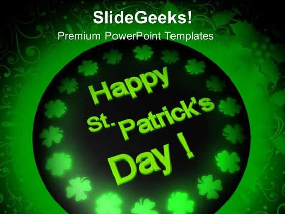 Happy St Patricks Day Celebration PowerPoint Templates Ppt Backgrounds For Slides 0313