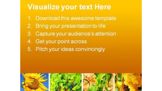 Harvest Concept Collage Agriculture PowerPoint Themes And PowerPoint Slides 0411