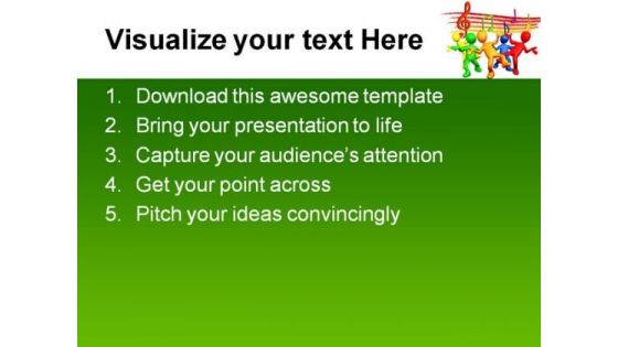Having Fun Music PowerPoint Backgrounds And Templates 1210