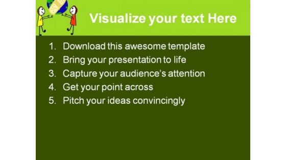 Heal The World Earth PowerPoint Themes And PowerPoint Slides 0411