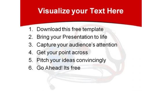 Medical Health PowerPoint Template with Globe