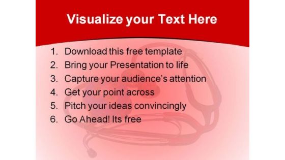 Medical Health PowerPoint Template with Globe